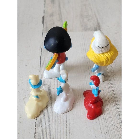 Smurfette Papa Smurf painter accessory playset toy Village - Picture 8 of 10